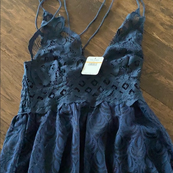 Free People Burnout Adella navy slip dress XS. - Picture 4 of 4